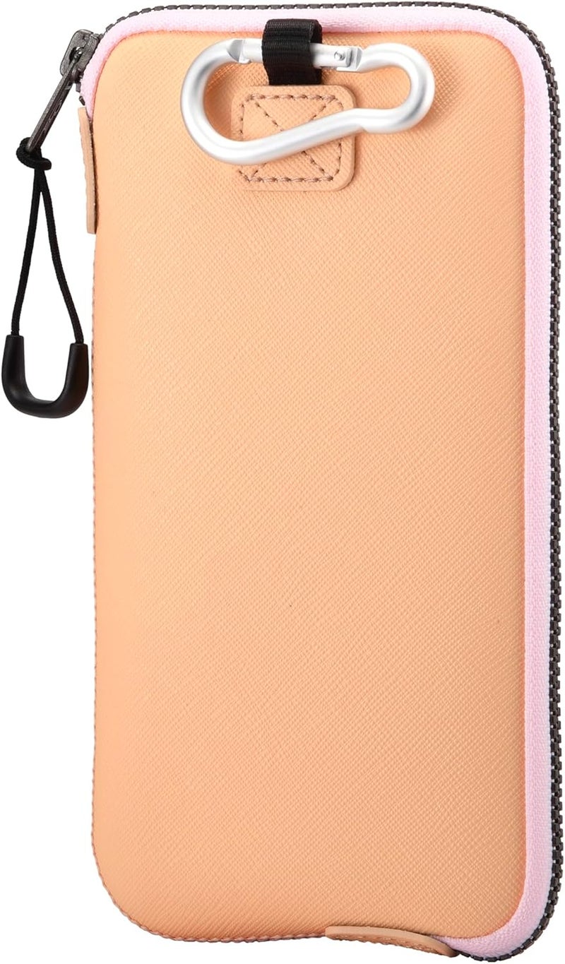 OneJoy Phone Sleeve Lightweight Cell Phone Pouch for Mobile Protection, Slim Fit and Durable, with Clip-on for Easy Carrying, enough for 6.1" to 6.9" Cellphone [ Peach ] - Image 1